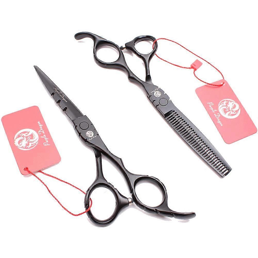 Professional Hair Cutting Scissors Set with Sharp Razor Edge, 6.0 Inch Barber Thinning Shears