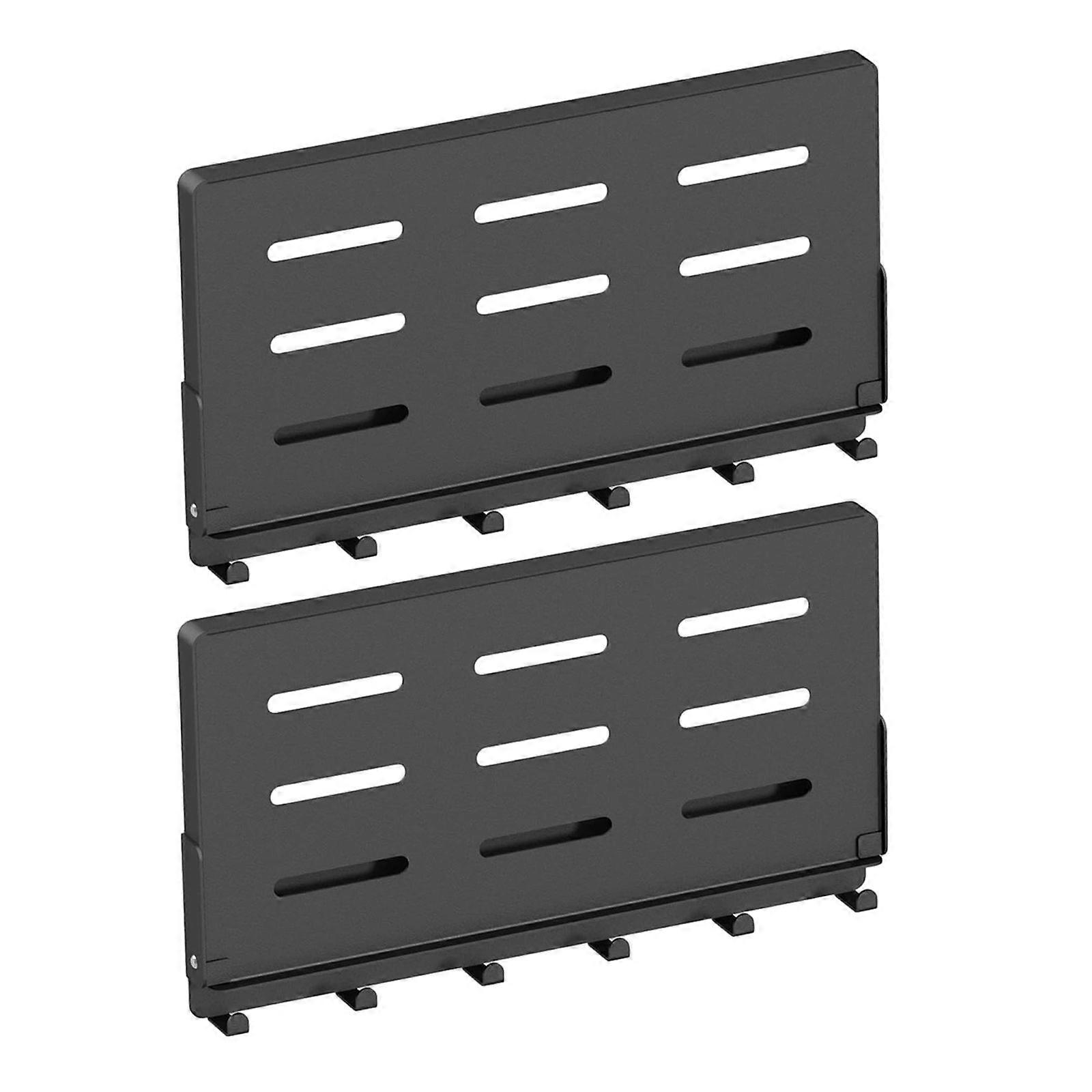 Heavy Type Folding Wall Shelf Carbon Steel Construction Quick Install Foldable Wall Shelf To Saving Space Hook Multicolor