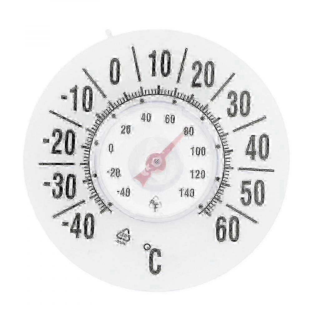 Window Thermometer Temperature Indoor/outdoor Dial Round Suction On Windows xqS UTB