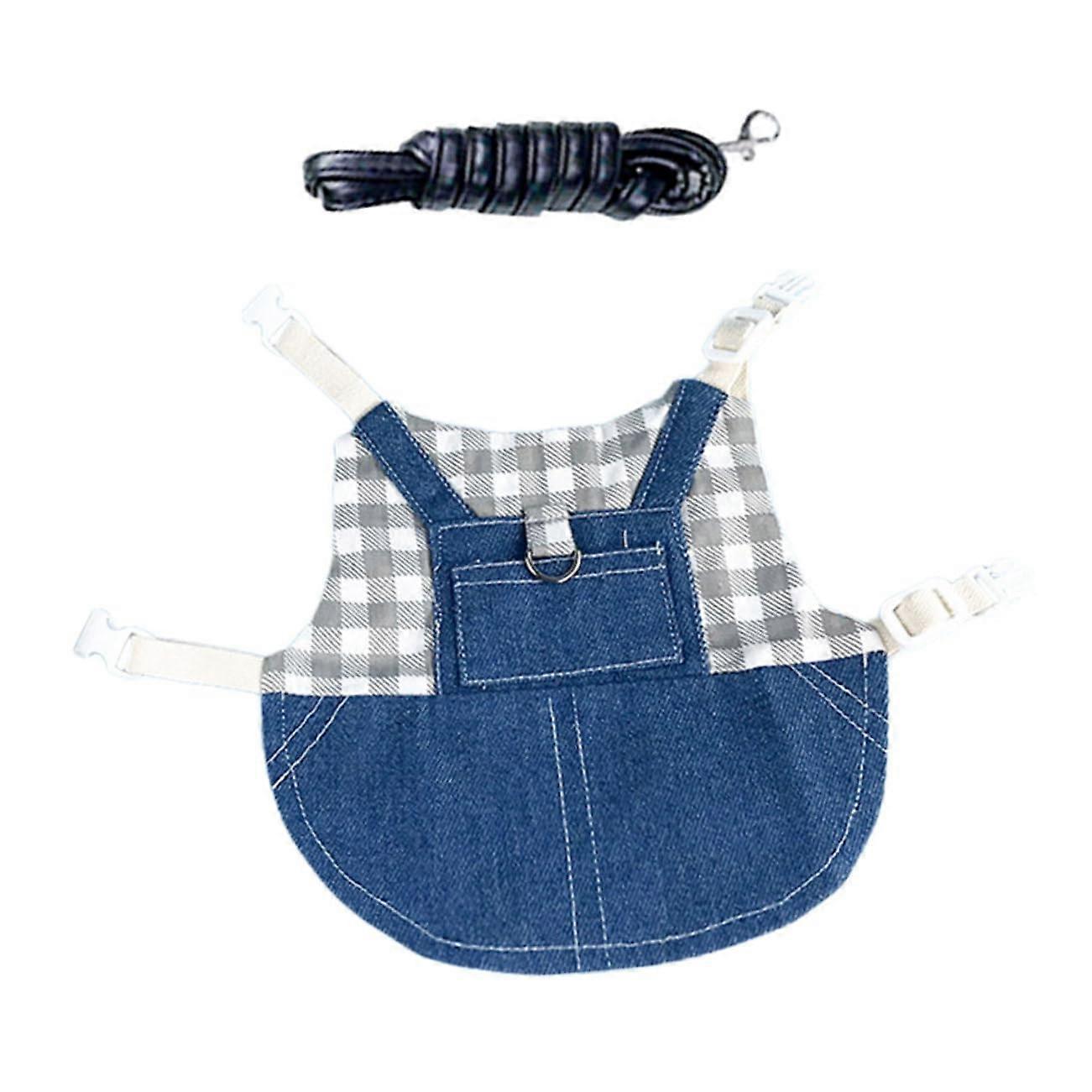 Adjustable Rabbit Harness and Leash Set with Soft WearResistant Design for Small Pets