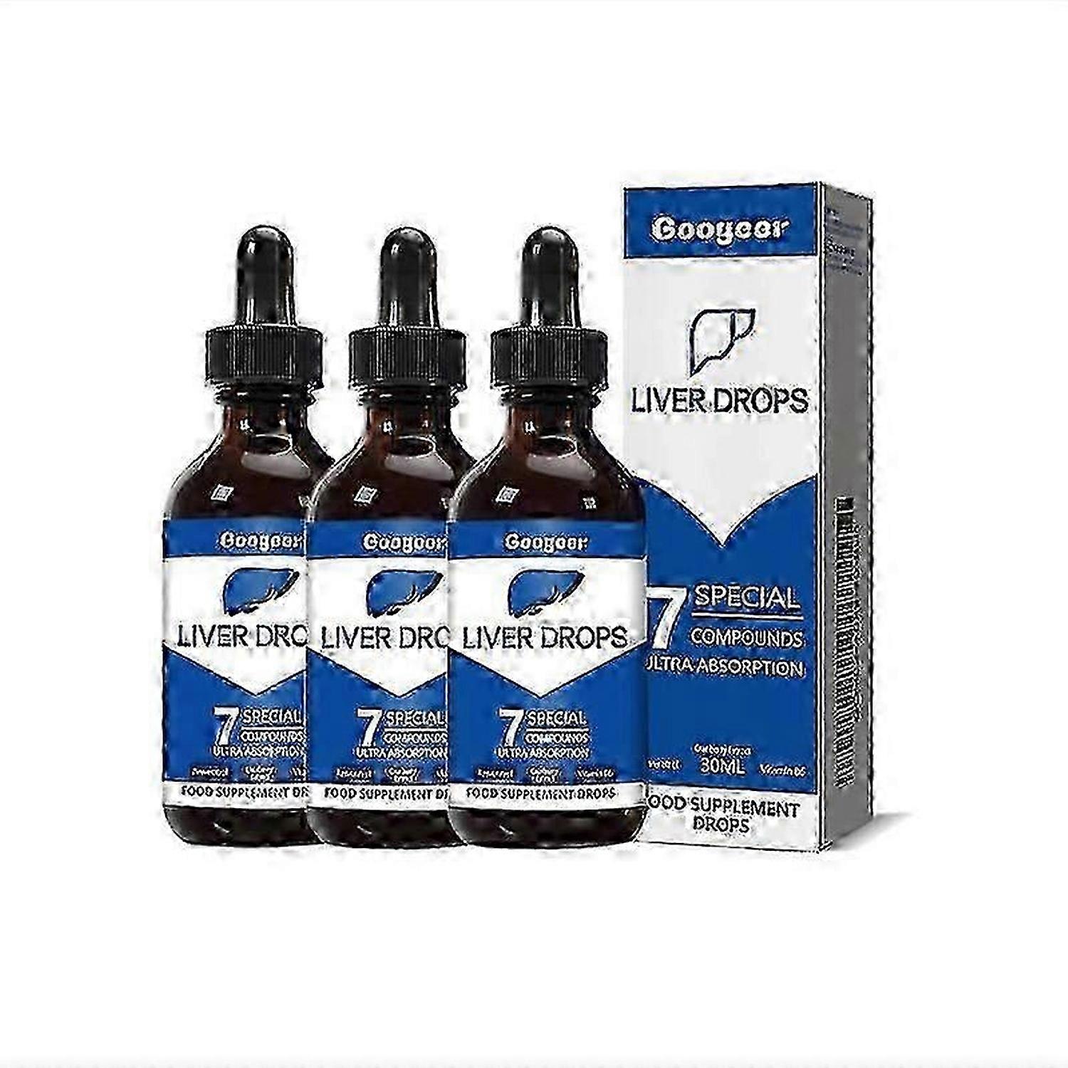 3x Leverdroppar Kroppsbehandling 30ml - 2026
