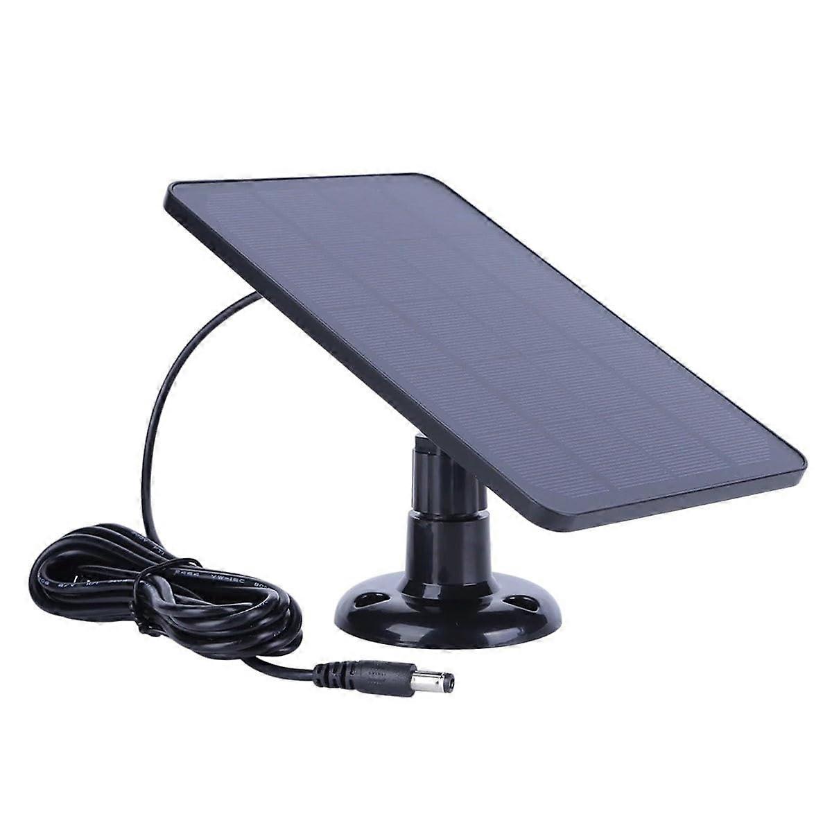 10W 5V Solar Panel for Security Camera, TypeC DC5521 Wall Mount Charger for Doorbell and IP Camera