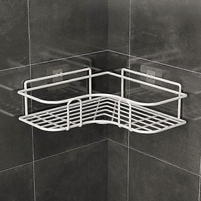 Bathroom Corner Shelf, Stainless Steel Rust-Proof Bathroom Storage Rack, Kitchen Triangular Shelf, Multi-Functional Storage, No-Drill Wall Mounting, S