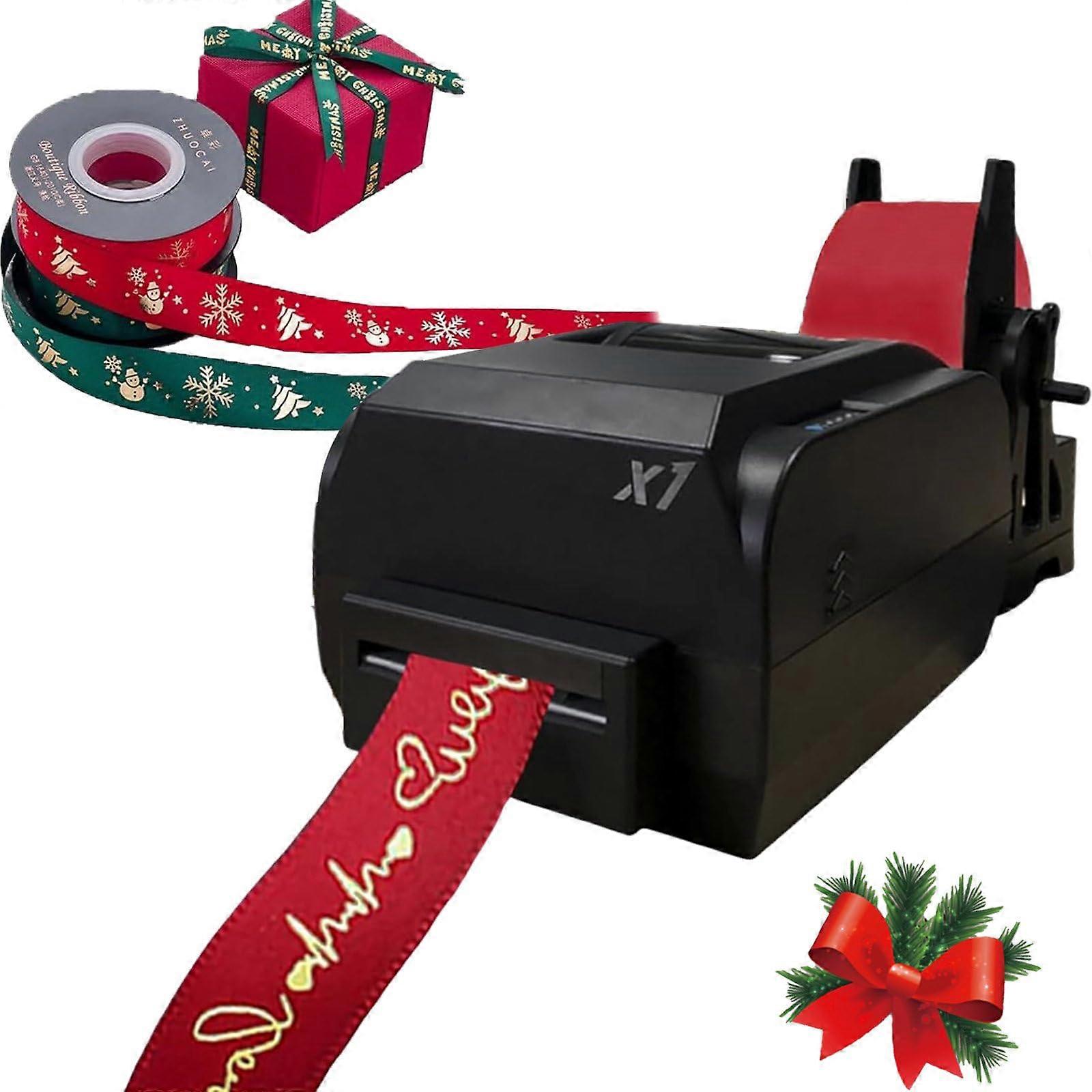 Thermal Transfer Ribbon Printer DualRow Satin Printing with Multilingual Support for Gift Wrapping