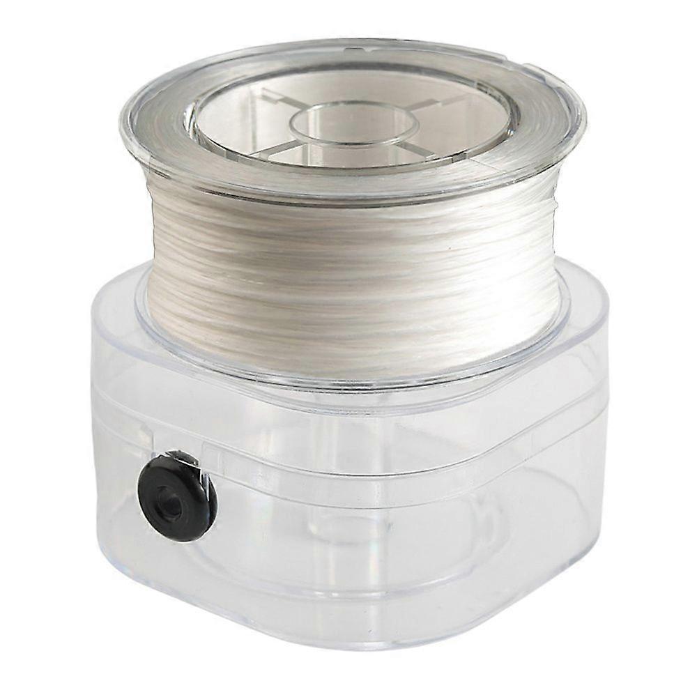 1 box Flat Elastic String Elastic Beading Thread for Stretch Bracelet Making White 0.8mm 109.36 Yards(100m)/box