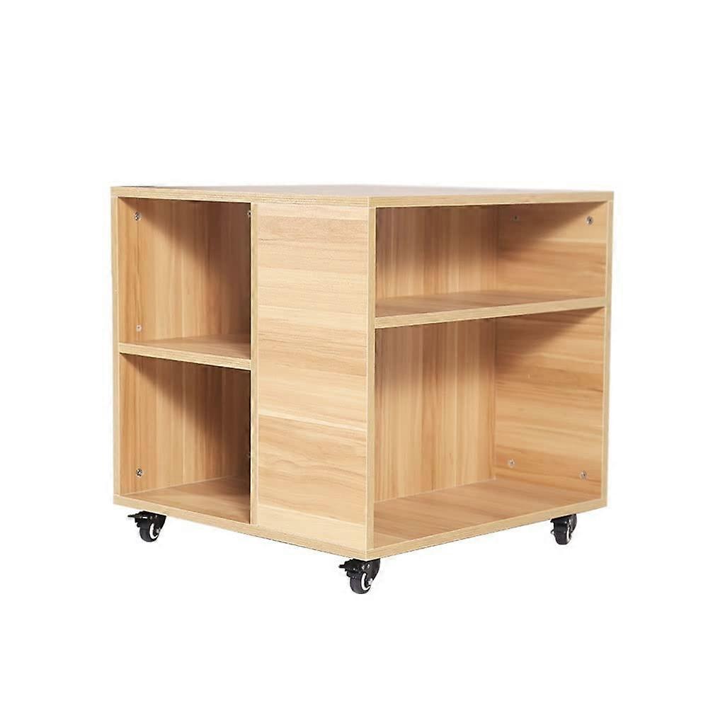 23.6 Inch Printer Stand with Wheels, MultiShelf Storage, Rolling Office and Home Table