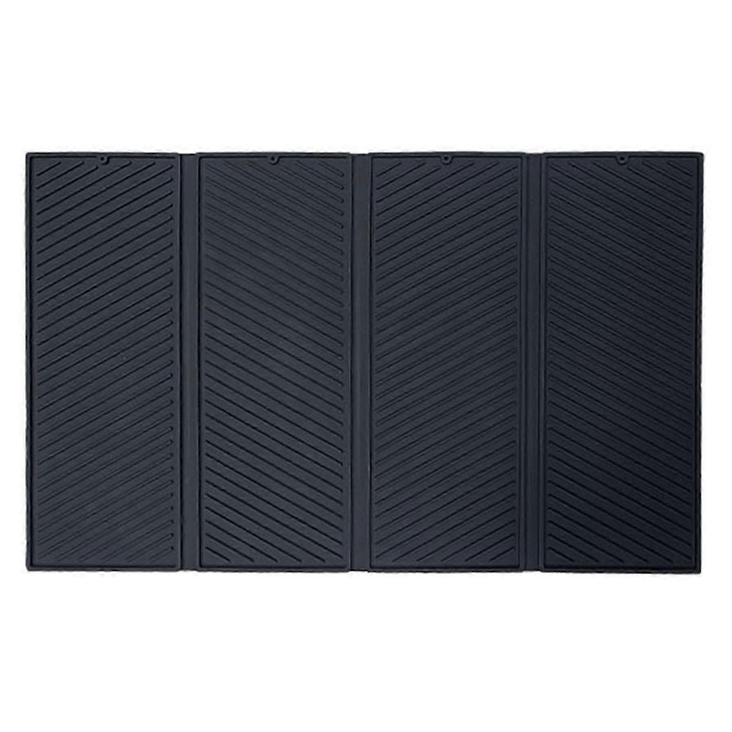 Silicone Four-Fold Drain Pad Compact Kitchen Counter Protector Kitchen Accessories