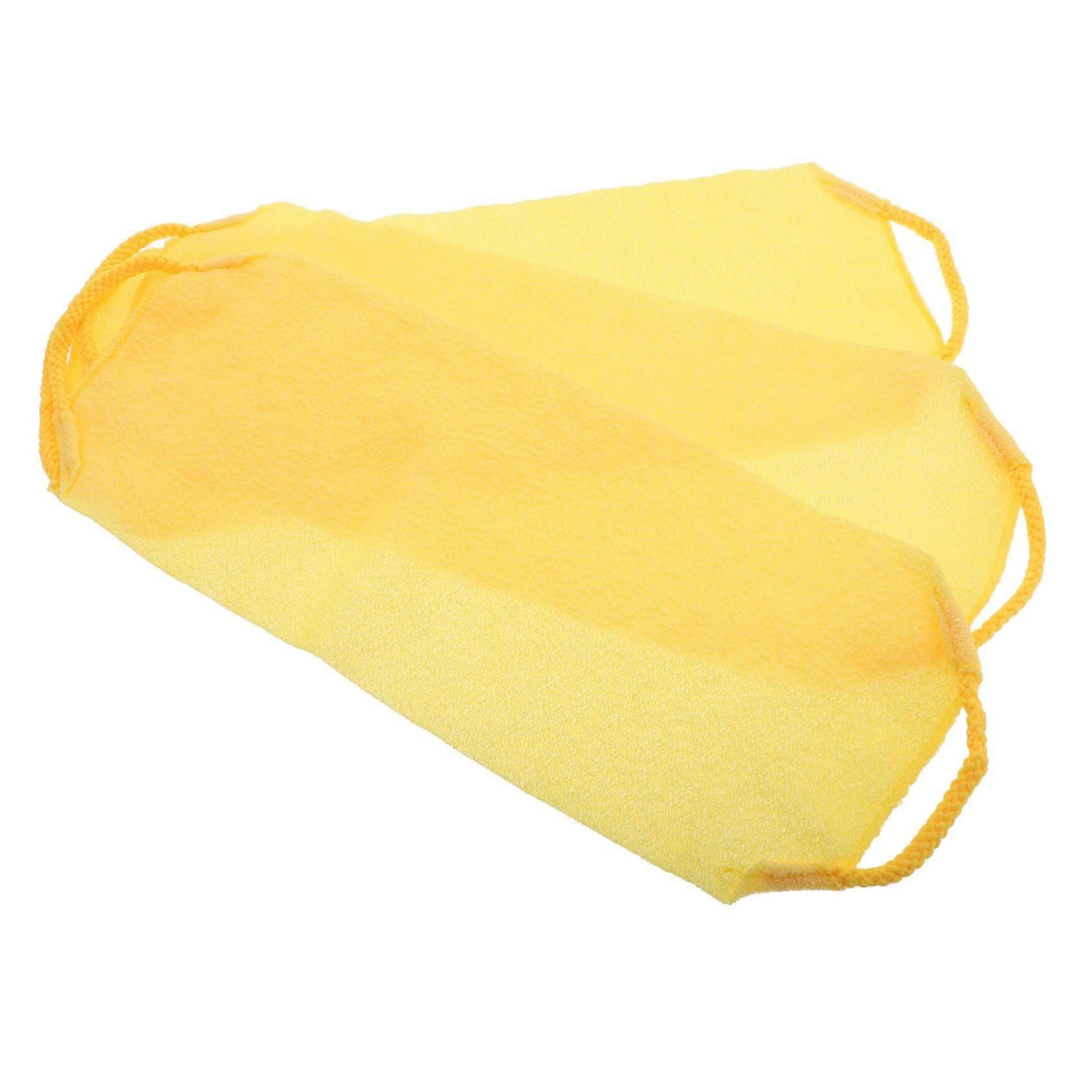 Back Scrubber 3pcs DualSided Exfoliating Bath Towel with Handles for Deep Cleaning Shower