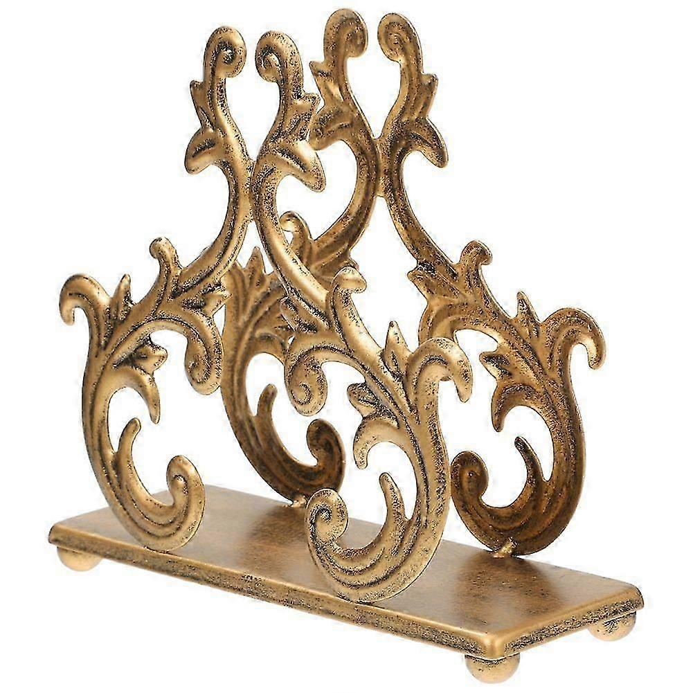 Decorative Napkin Holder for Kitchen and Dining - Vertical Stand with Retro Table Decor