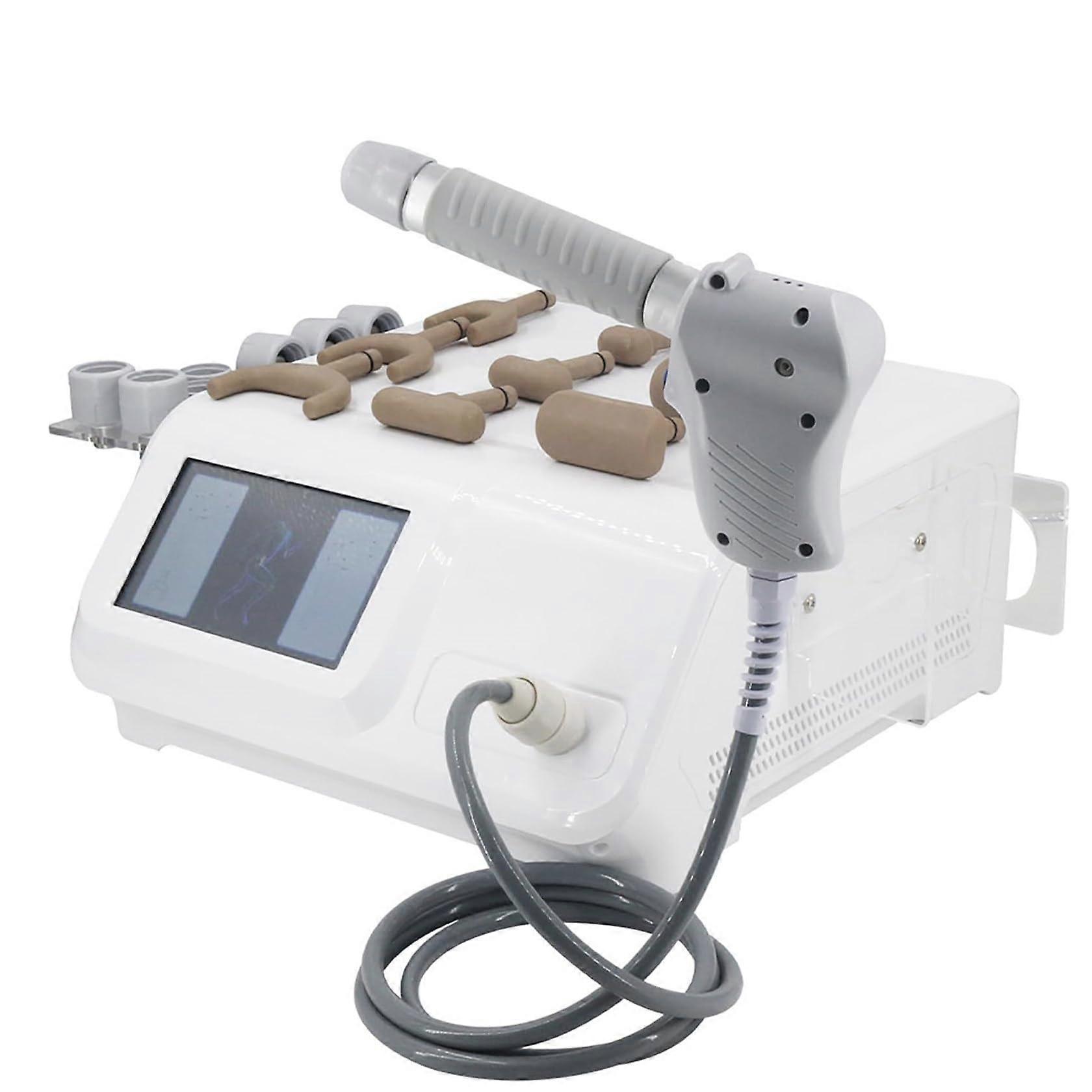 Shockwave Therapy Machine 12 Bar Pneumatic Device with 19 Heads Adjustable Intensity for Salon