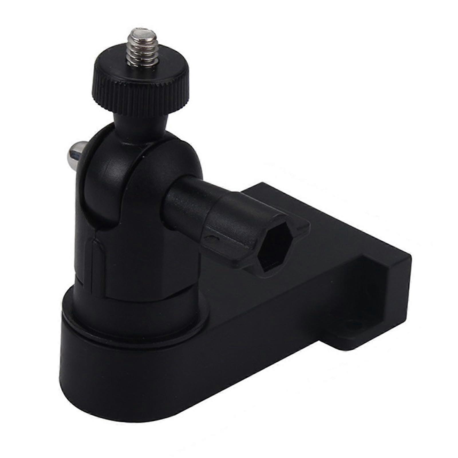 Security Camera Wall Mount with 360° Rotation, Adjustable Ceiling Bracket, Black Aluminum Alloy