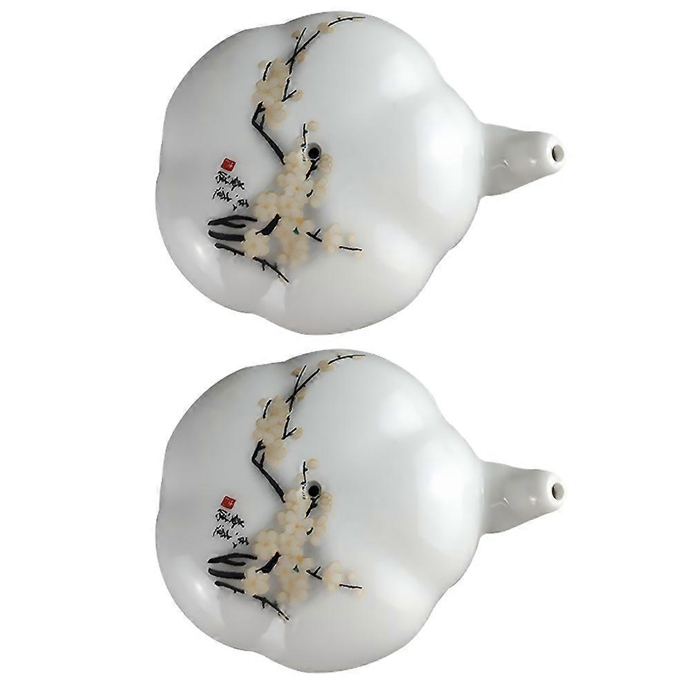 Portable Ceramic Calligraphy Ink Water Container Dropper 2Pcs Set