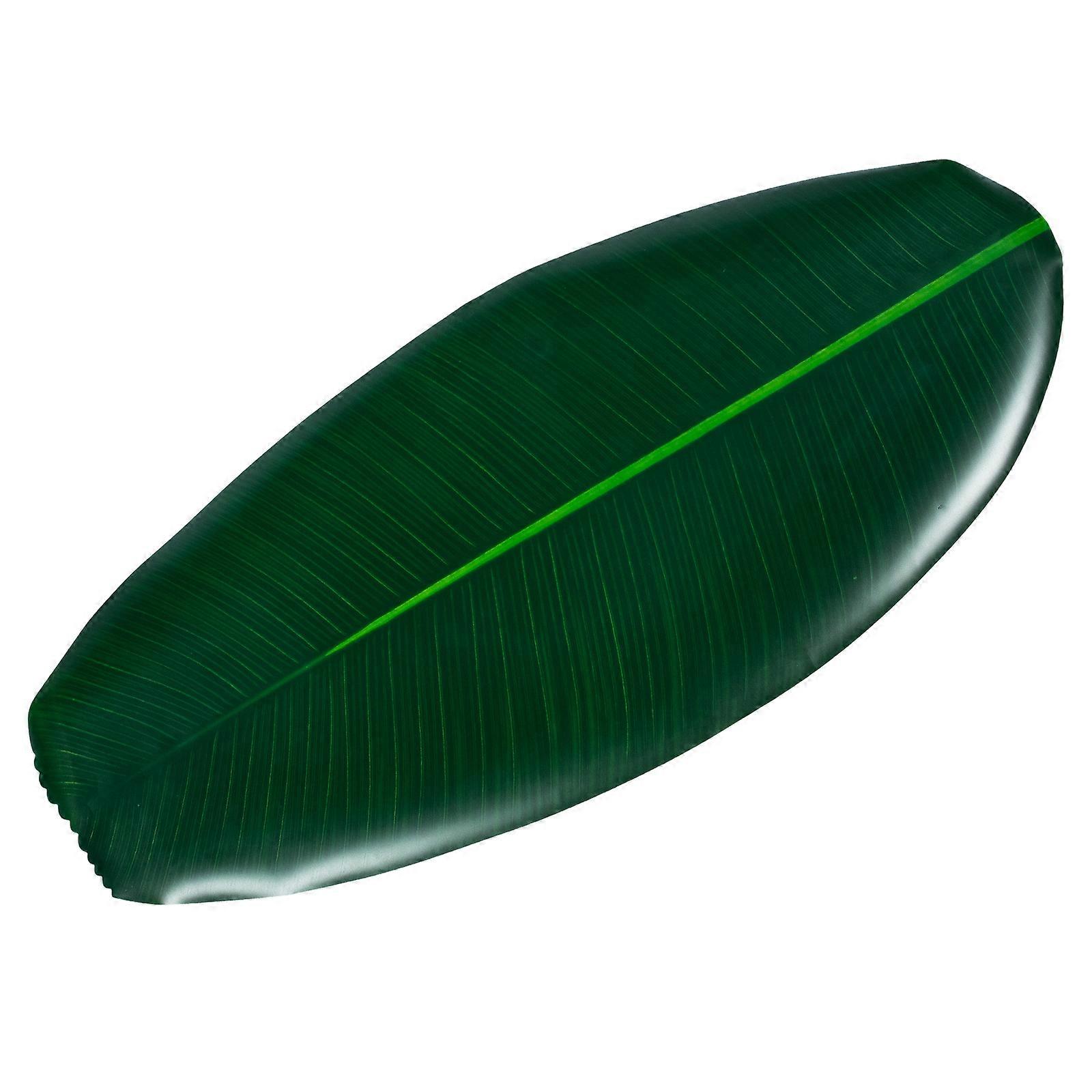 Waterproof Tablecloth Leaf Table Runner for Home Use 1 Piece Green Peva