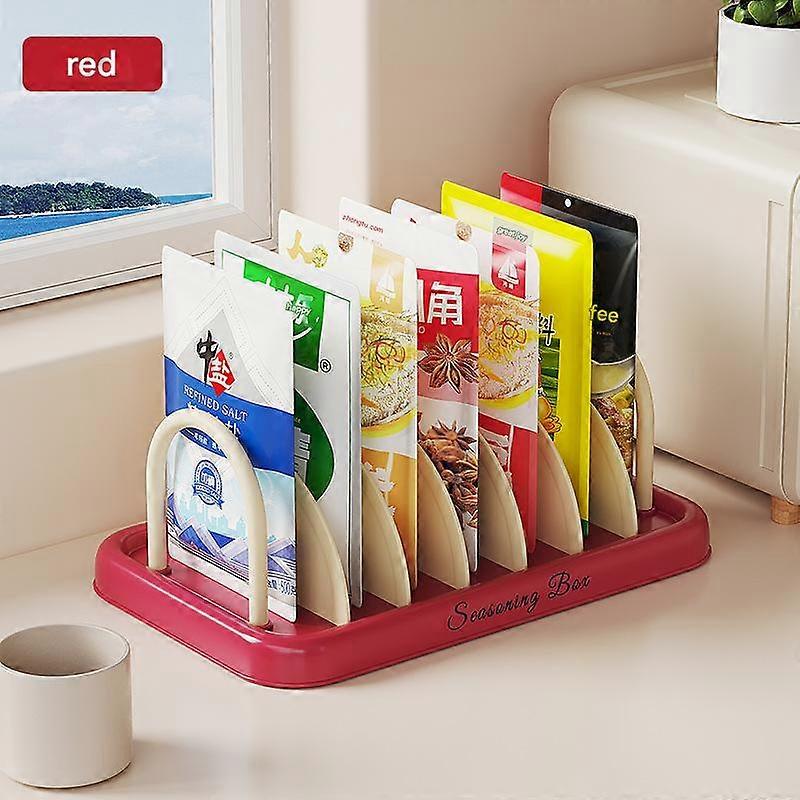 Kitchen Spice Rack, Divided Storage, Home Kitchen Countertop