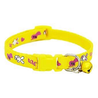 Cute Cartoon Rabbit Printed Quick Release Buckle Cat Puppy Dog Collar Necklace