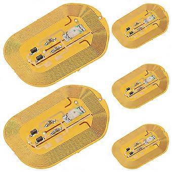 5pcs Nail Stickers Nail Art Decoration Stickers with NFC Sensor DIY Nail Art Stickers for Women