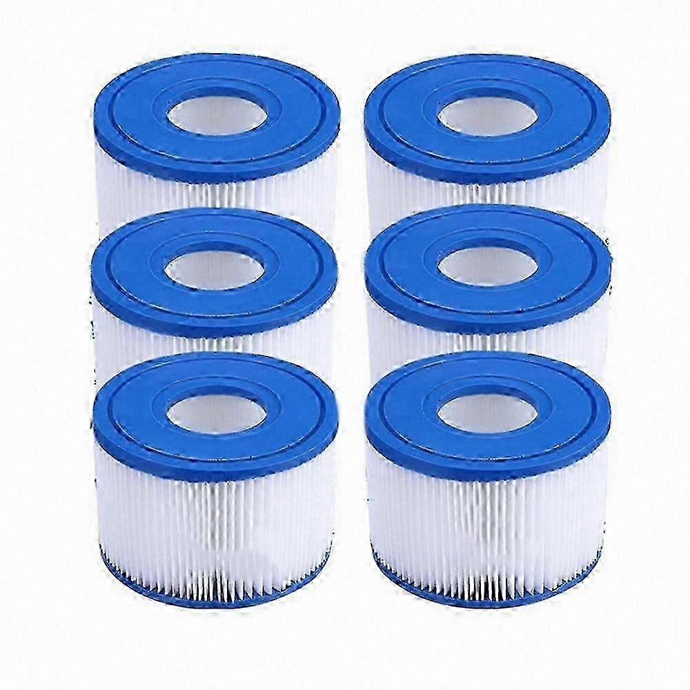 6er-Pack Ersatzfilter für Whirlpool- und Poolpumpensysteme