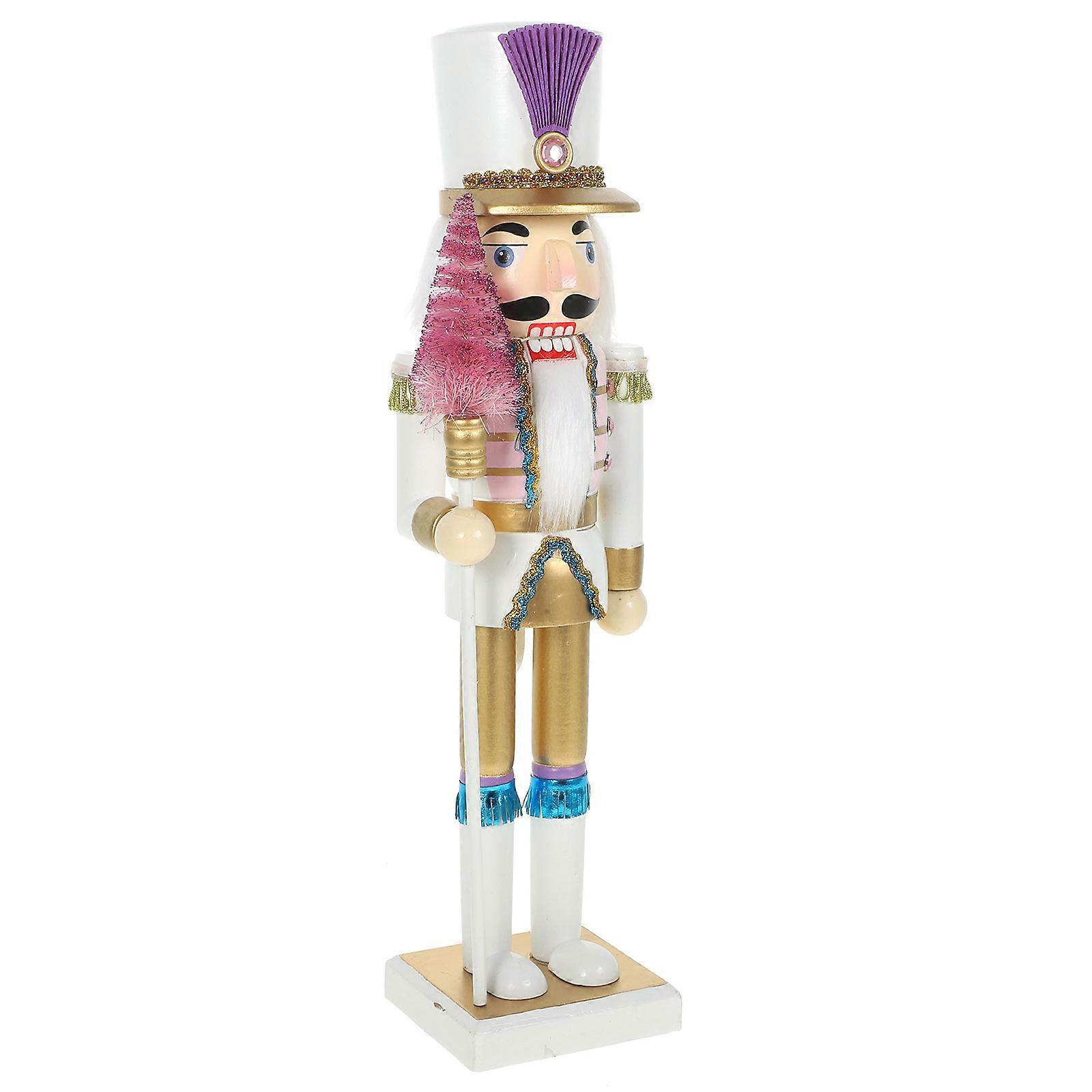 Wooden Nutcracker Festive Christmas Nutcracker Decor Shelves  Nutcracker Puppet Soldier