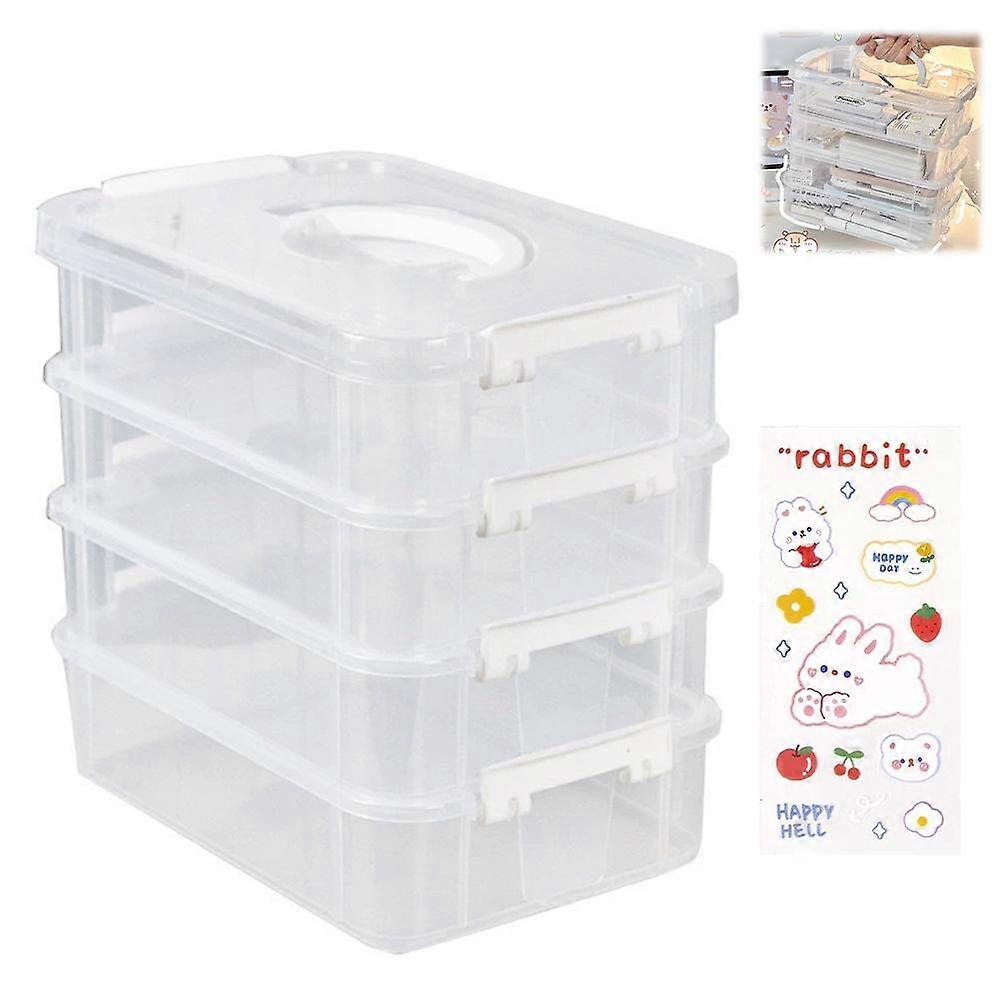 Fourth Floor Storage Box 252316cm Transparent Visibility Classification Moisture Send