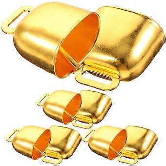Goldene Metallglocken für Nutztiere – 8 Stück zum Auffinden von Haustieren