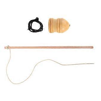 Pädagogisches, handgefertigtes Kreiselspielzeug aus Holz für Kinder, 2er-Set, für draußen