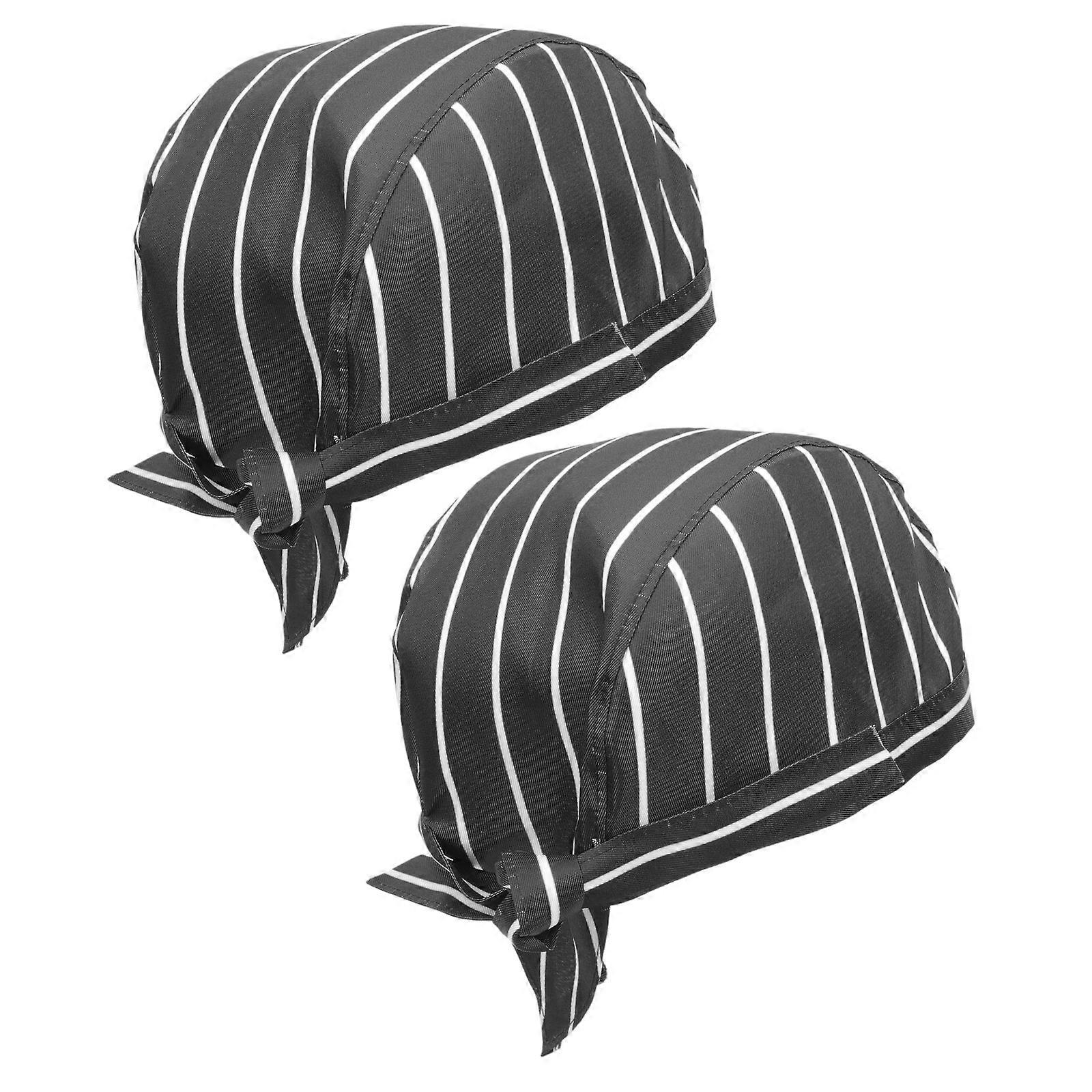 Chef Hat Cotton Breathable Cooking Hat for Kitchen Use 2Pcs Set