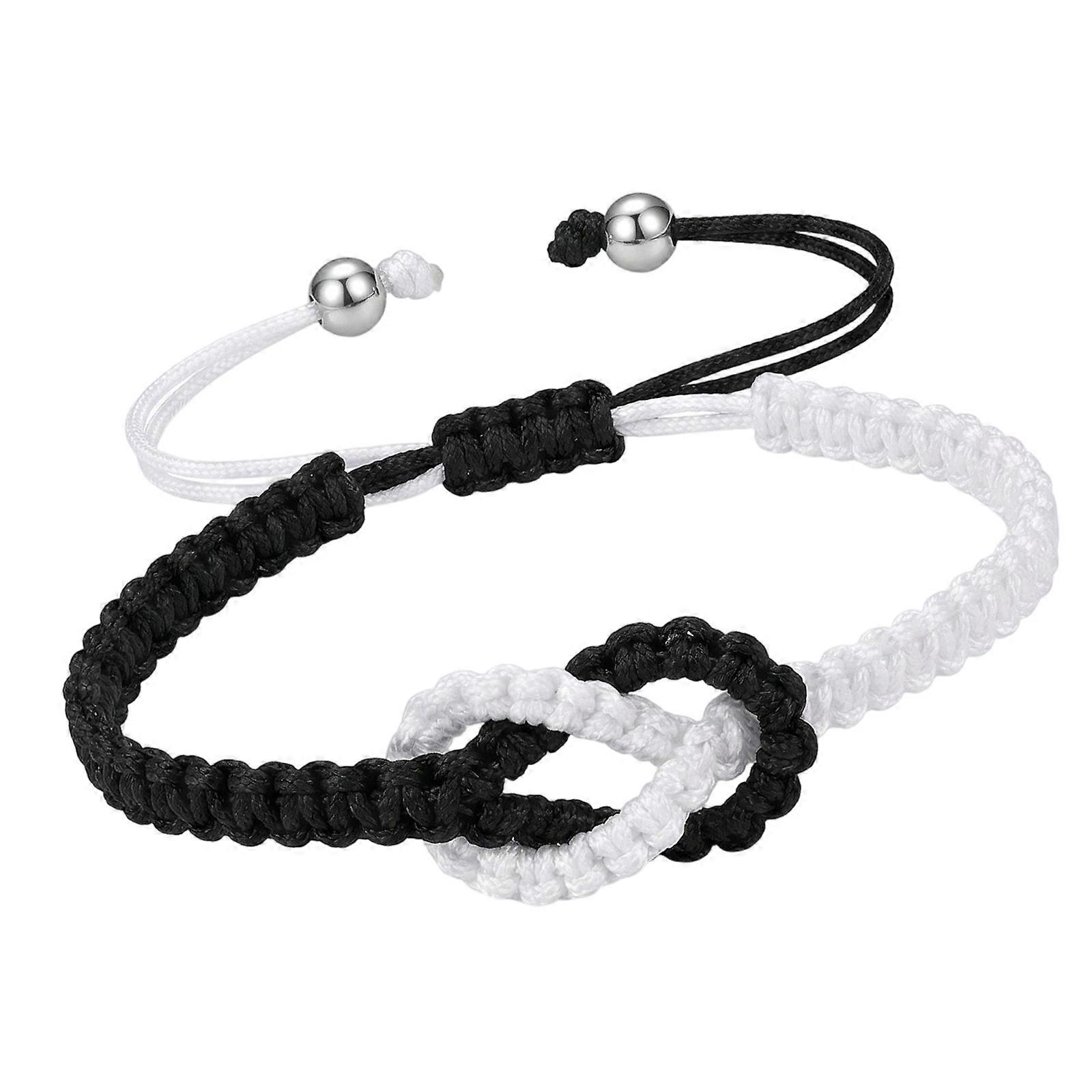 Stylish Multicolor Knotted Rope Bracelet Adjustable Length Unisex Handmade Cord Accessory Multicolor