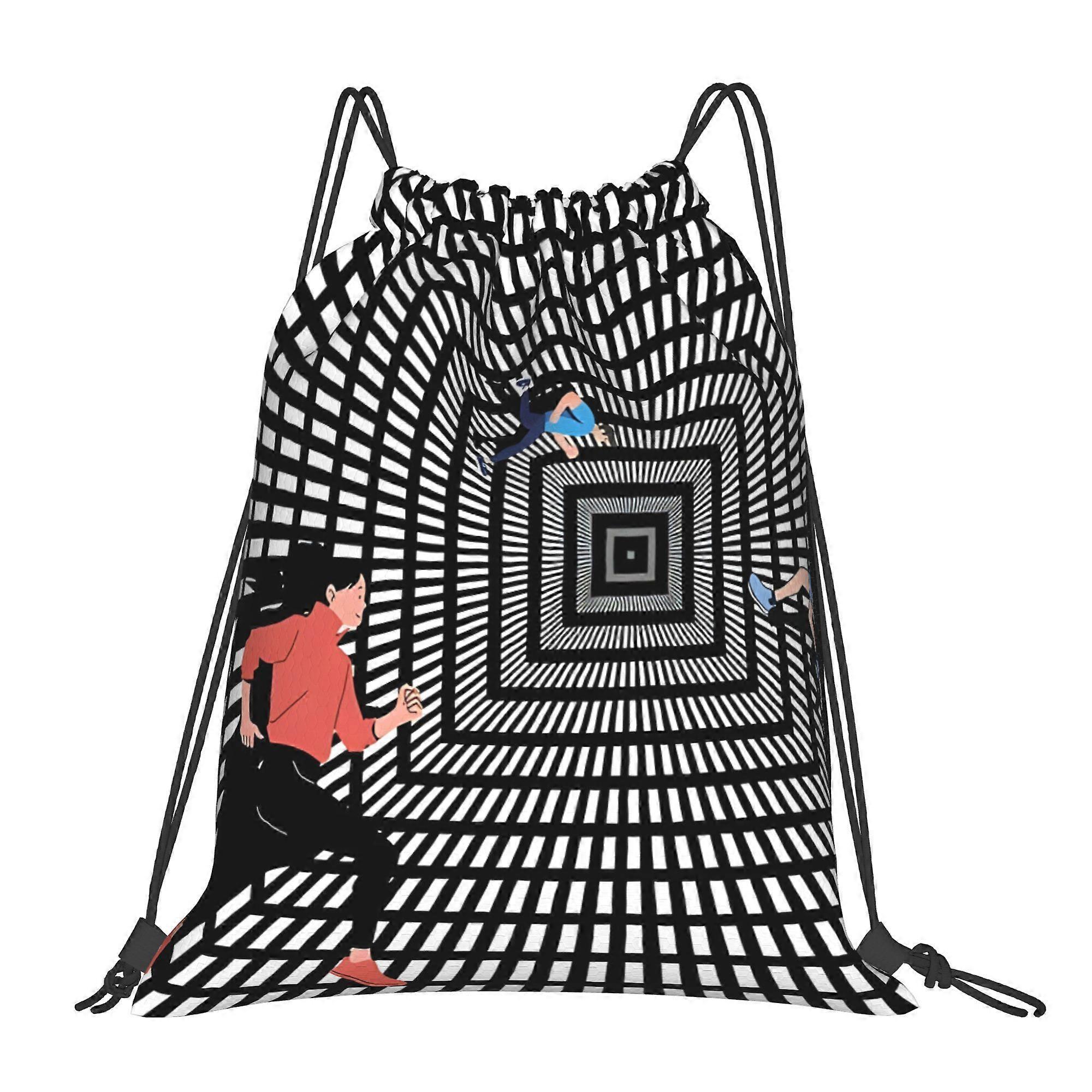 De Run Never Stops Drawstring Bags-Dwazs