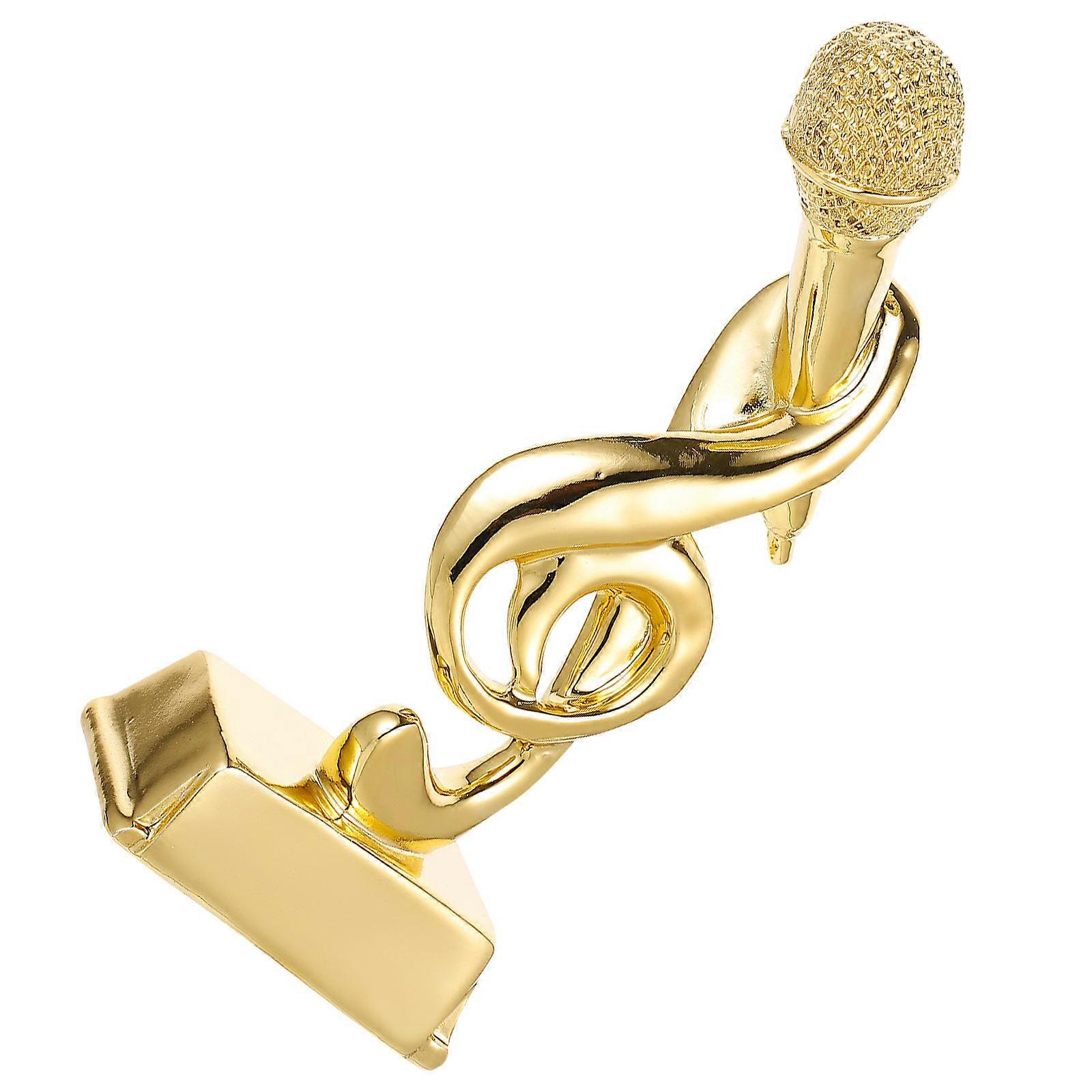 Competition Microphone Trophy Desktop Children Trophy Decorative Note Microphone Trophy