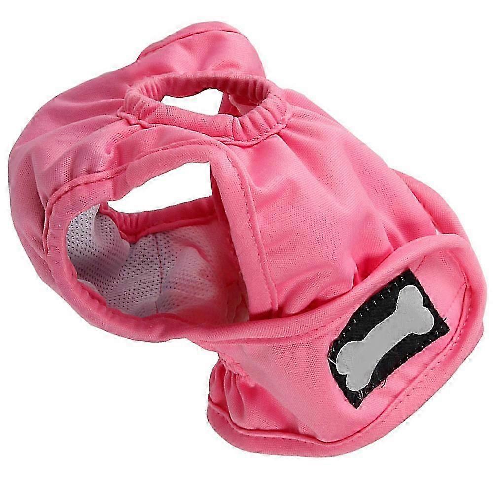 Couches roses pour chiennes avec élastique ajustable