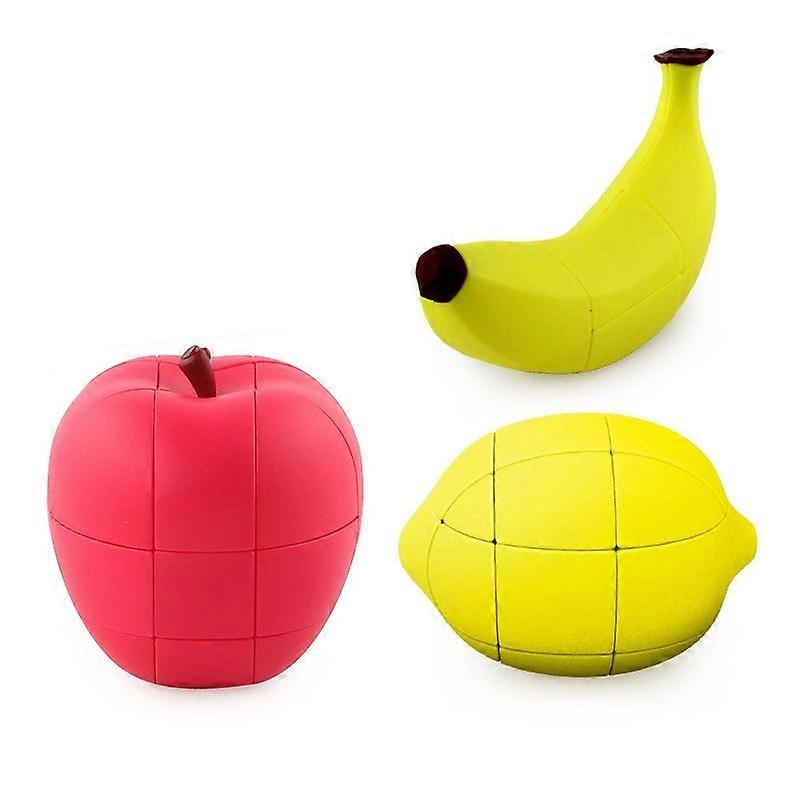 1:1 Simulation Fruit Cube, Colour: Apple Banana Lemon Set