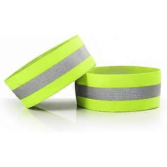 (2 stuks) Reflecterende polsbandjes met hoge zichtbaarheid voor fietsen en hardlopen