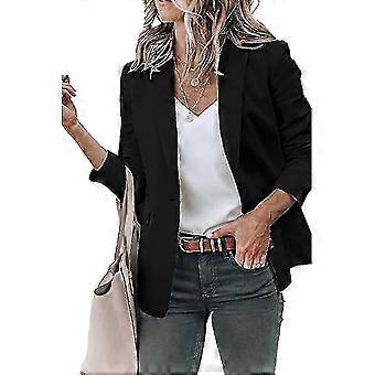 Women Casual Suit Jacket Blazer Lapel Coat Business Slim Fit Outerwear