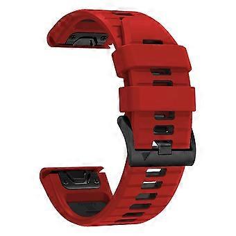QuickFit 22mm 26mm Silicone Two Tone Strap For Garmin Fenix 7X 7 6X Pro 5X Plus Epix Pro Gen 2 47mm 51mm//TACTIX 7Pro Watchband
