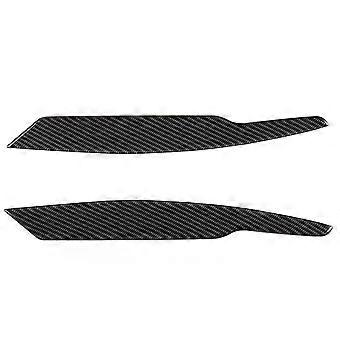 Pair Carbon Fiber Headlight Eyebrow Trim WearResistant Easy Cleaning Fit for B6 3C 20052010