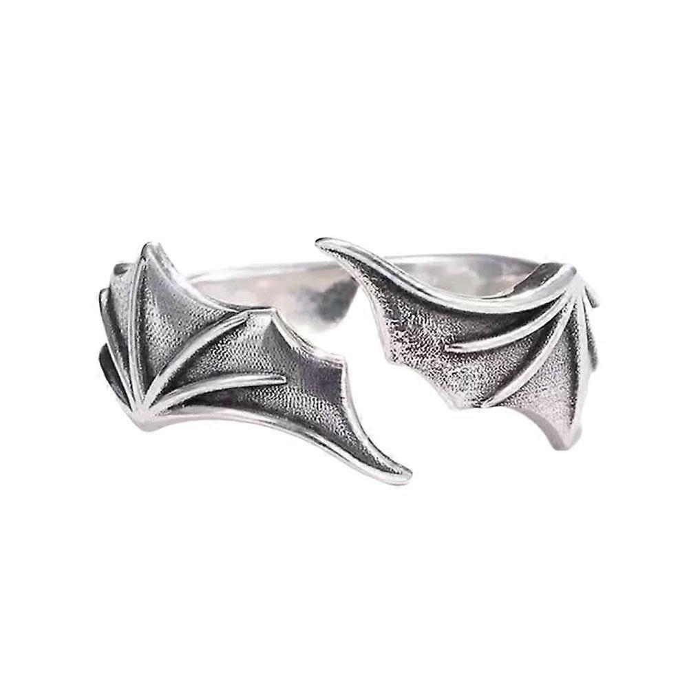 Angel and Devil Ring - Adjustable Alloy Wing Finger Ring for Couples
