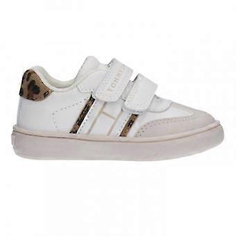 Tommy Hilfiger Childrens/Kids Leopard Print Hook and Loop Trainers