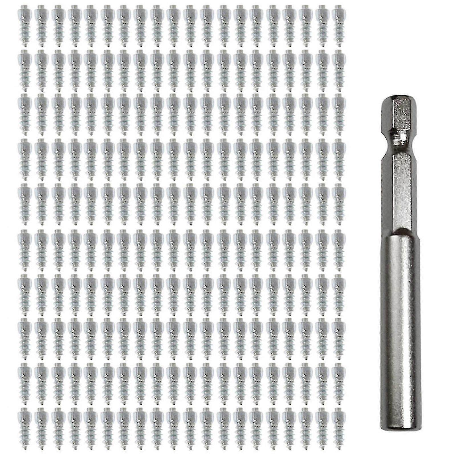 200 Pcs Tire Stud Screws, Wrenches