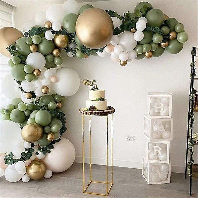 Grüner Ballonkranz Bogen Kit