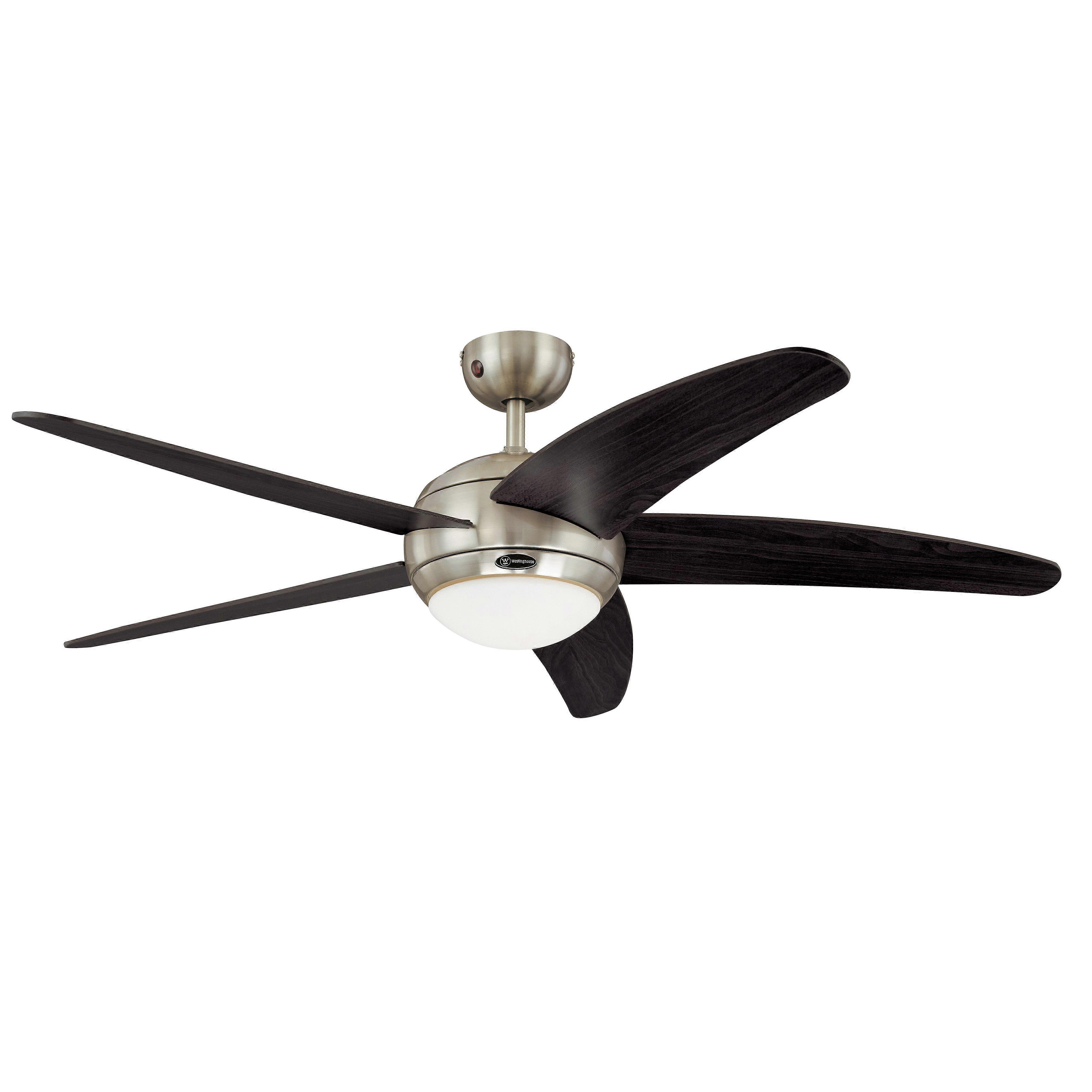 Ceiling Fan Bendan Chrome with Light and Remote