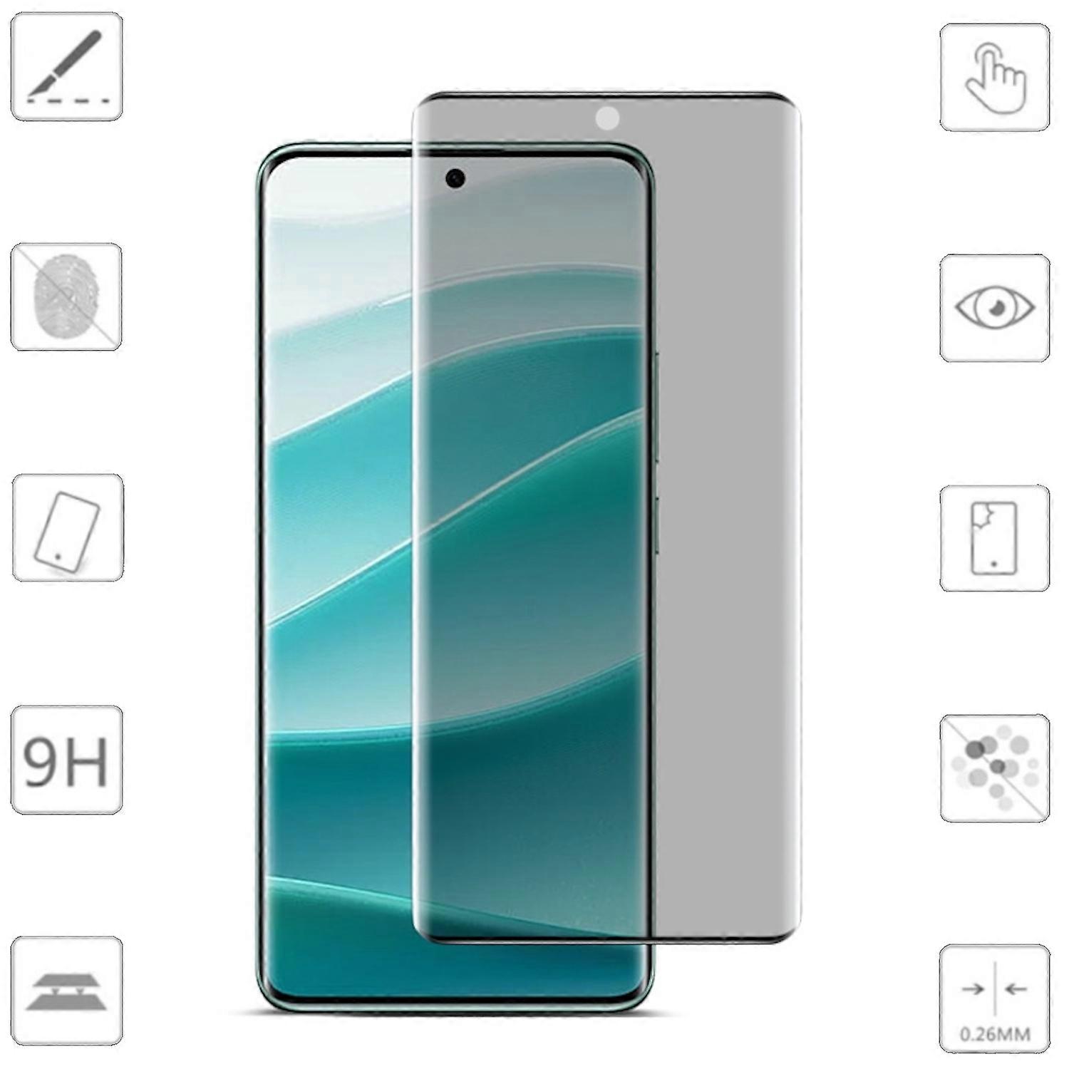 For Xiaomi Redmi Note 14 Pro 5G / Pro Plus 5G 2x 4D Privacy Display Full LCD Curved H9 Tempered Glass Film Protector Accessory