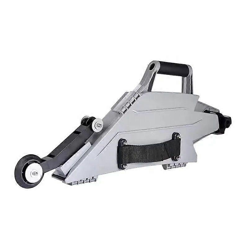 Multifunctional tool for caulking, construction, and decorating plasterboard flooring.