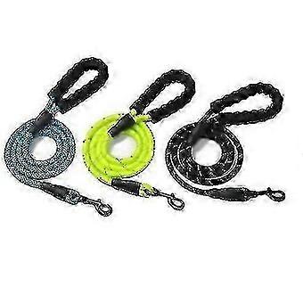 Multicolour Reflective Rope Dog Leash with Padded Handle for Medium Large Breeds 26-27