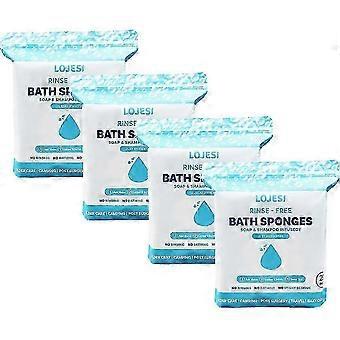 25-Piece Set of No Rinse Bathing Wipes, 20x20cm, Infused with Soap & Shampoo, Suitable for Shower & Bath Use_G