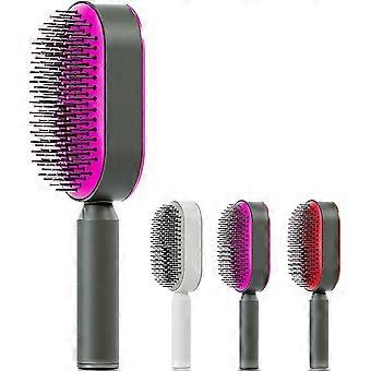 Self-cleaning Hair Brush Detangling Hair Brushes For Long Hair Hair Brush With Detangling Ball Pins For Removing Hair Tangles And Knots 3d Air C