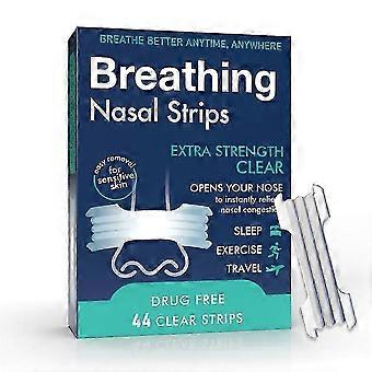 2026 44 Strong Nasal Strips - Clear Extra Strength Nose Stop SolutionSensitive Skin Better Breathe Sleeping Aid