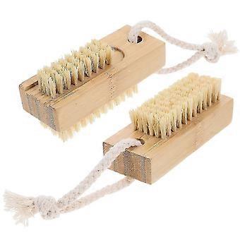 2pcs Fingernail Brush Hand Scrub Cleaning Brushes Nail Brush Compatible Cleaning Fingernails FASTXM