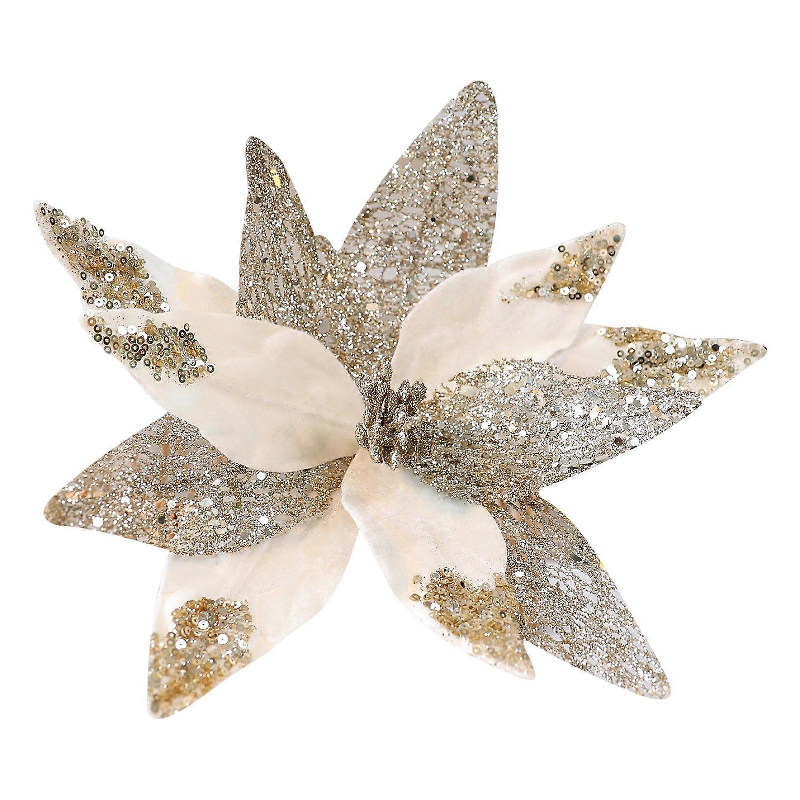 Artificial Sequins Flower Christmas Tree Ornaments for Wedding