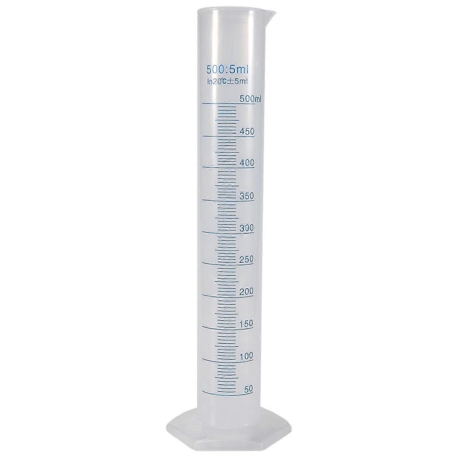500 ml Plastic Transparent graduated tube.
