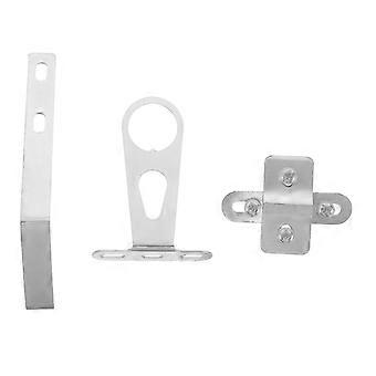 1 Set Bike Basket Mounting Bracket Kit - Metal Plates with Screws & Nuts - Bicycle Basket Support Bracket for Folding/Mountain/Electric Bikes - Easy D